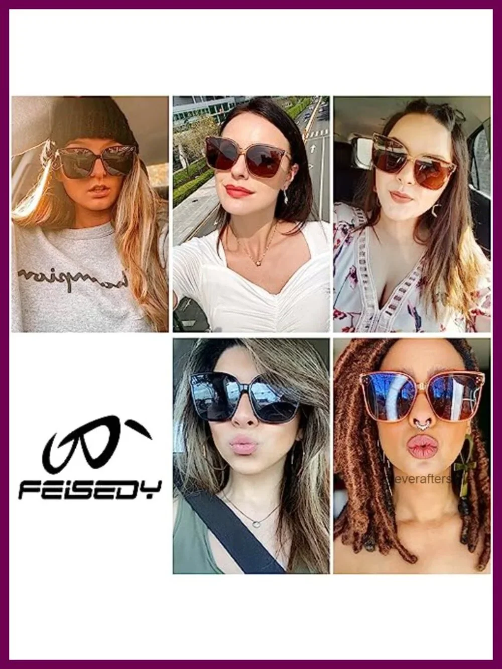 Oversized Polarized Square Sunglasses UV400 Protection for Women Fashion Summer
